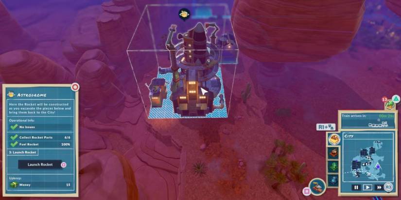Completing the Rocket in SteamWorld Build