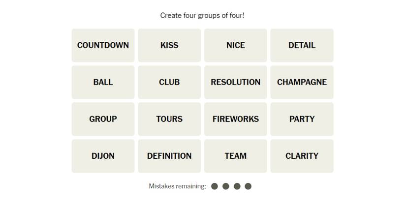 Connections-New-York-Times-Solution-December-31-2023