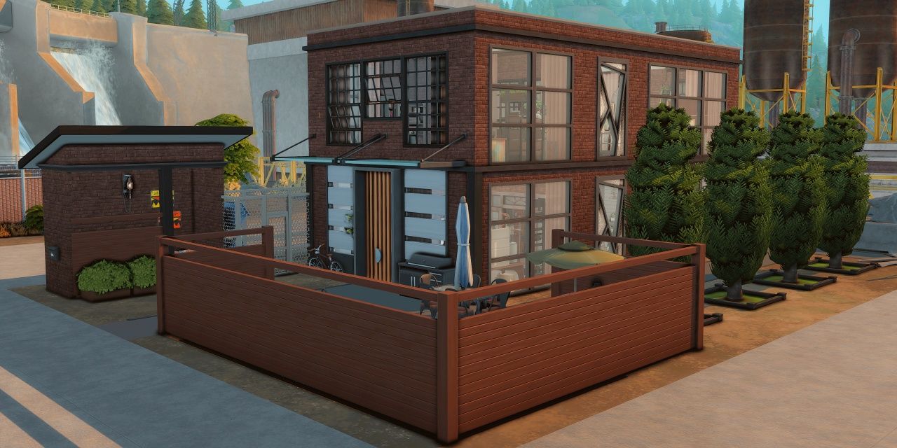 Converted Warehouse Home MOD for The Sims 4