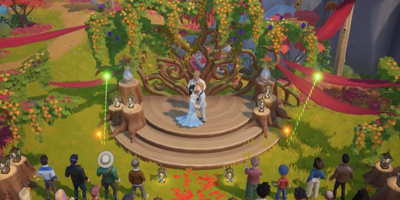 a wedding ceremony in coral island.