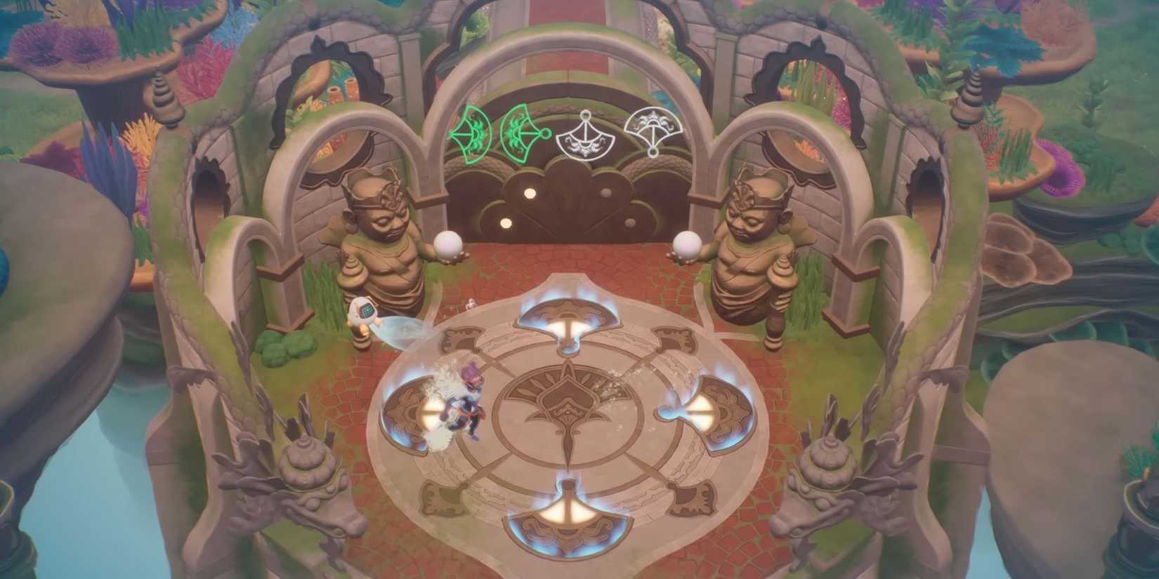 merfolk kingdom gate in coral island.