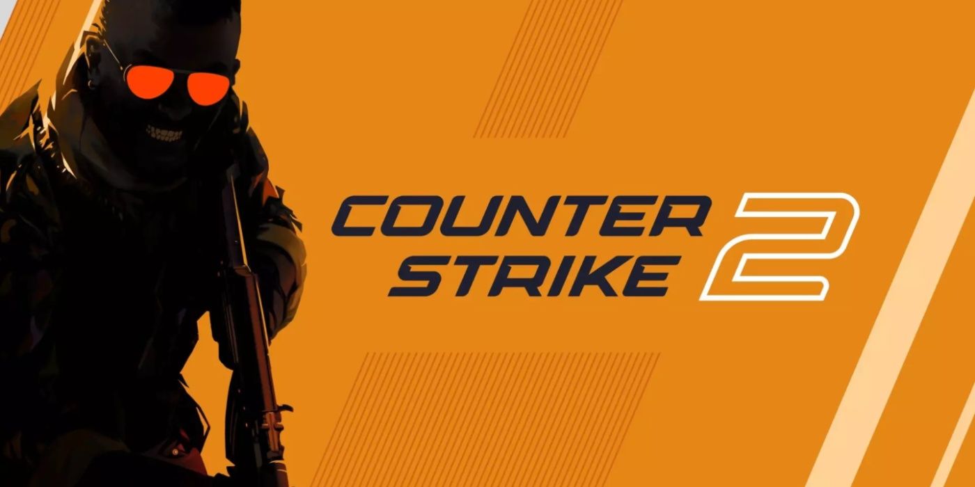 Counter Strike 2 image release with terrorist holding gun and smiling on orange background