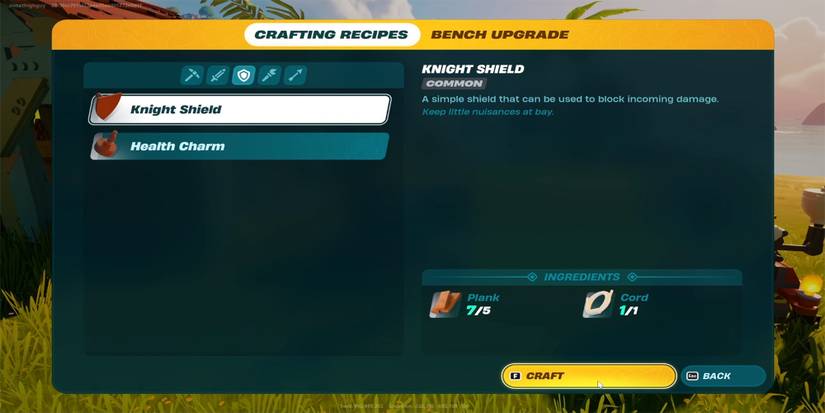 LEGO Fortnite: How to make Knight Shield using Crafting Bench  