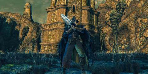 Crowfeather Set in Bloodborne