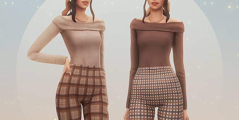 Dark Academia Clothing Set ~ Part 1 mod for The Sims 4
