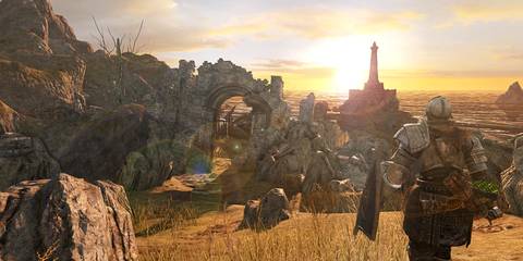 Undead in Majula in Dark Souls 2 