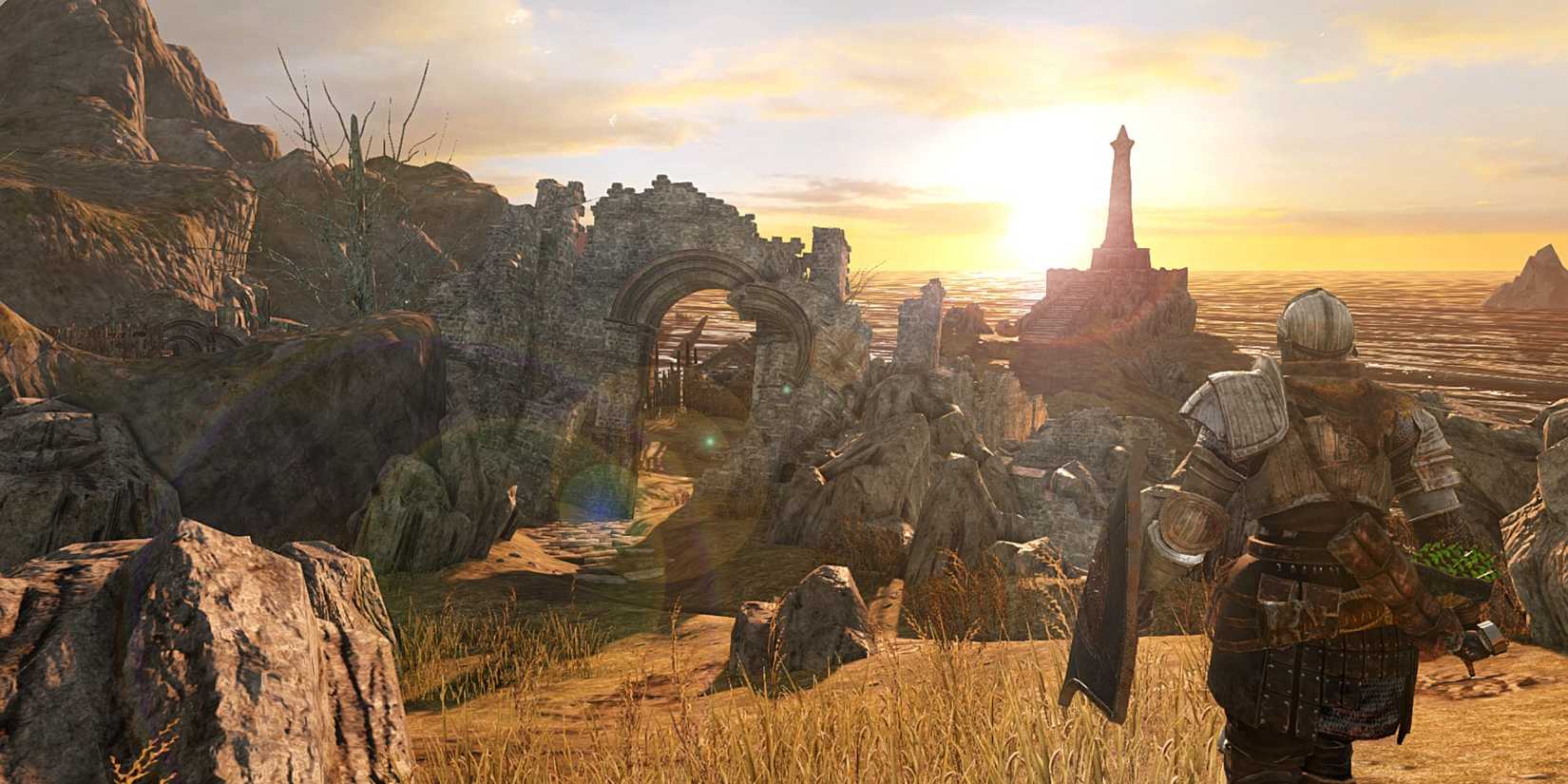 Undead in Majula in Dark Souls 2 