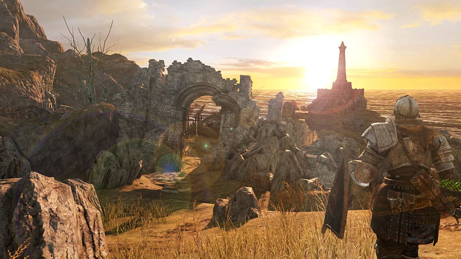 Undead in Majula in Dark Souls 2 