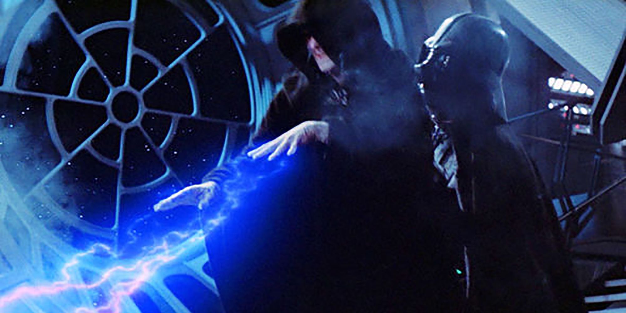 Darth Vader matando o imperador