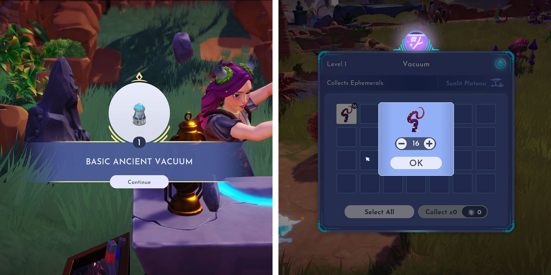 Basic Ancient Vacuum in Disney Dreamlight Valley