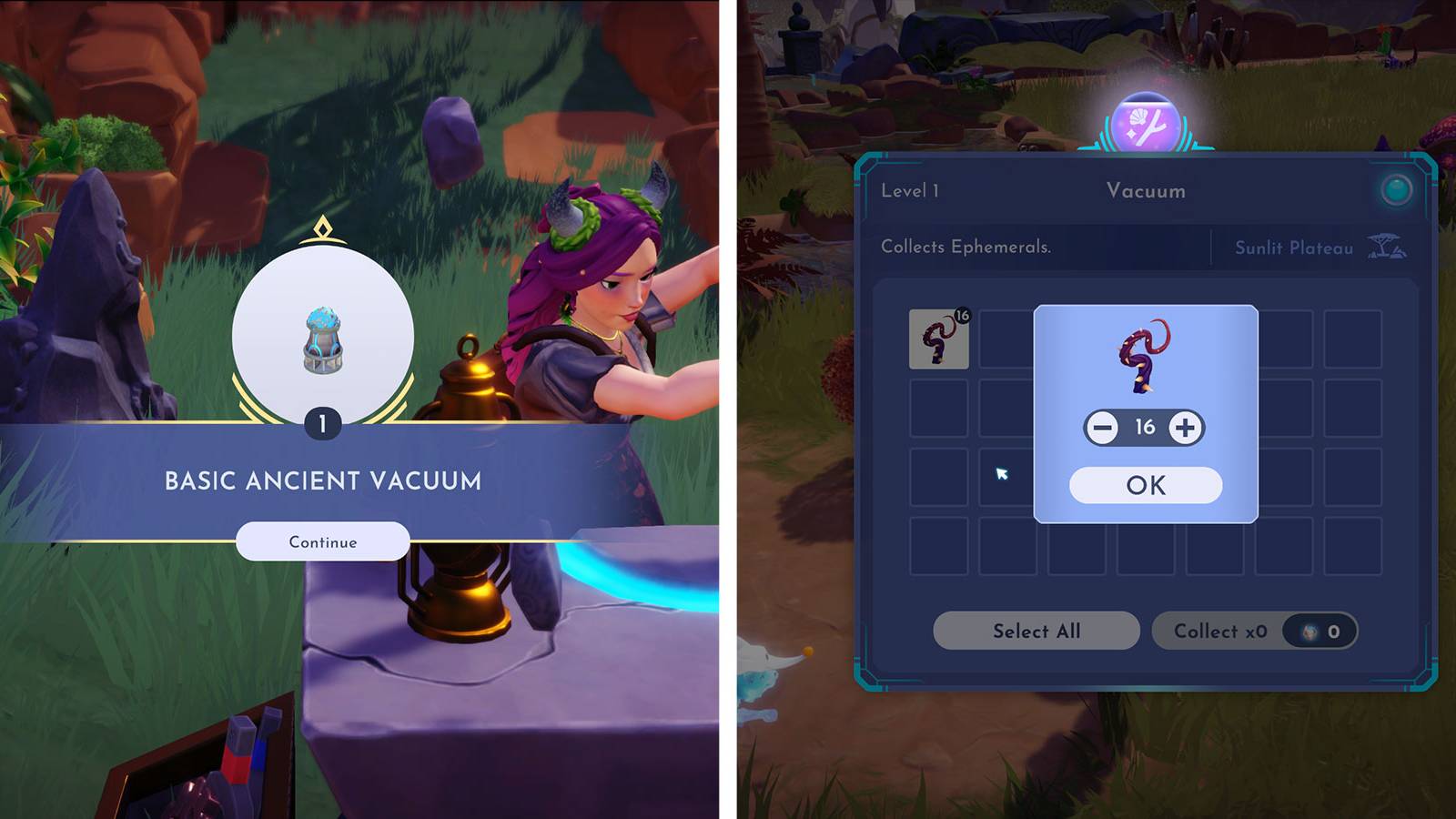 Basic Ancient Vacuum in Disney Dreamlight Valley