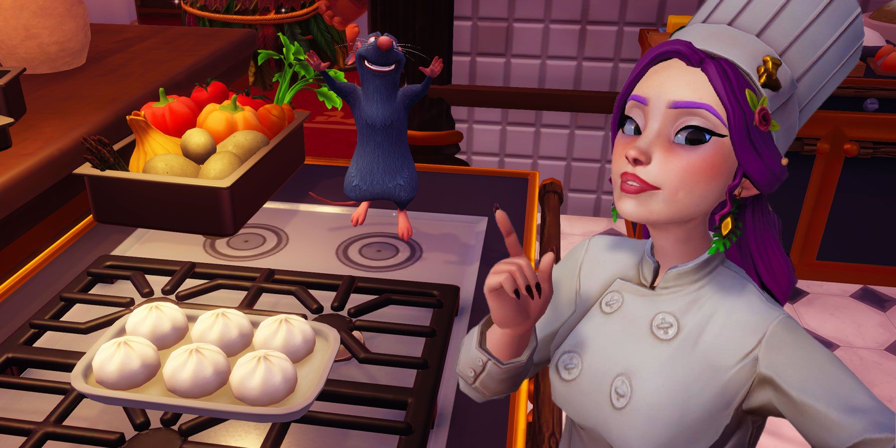 Cooking Baozi in Disney Dreamlight Valley