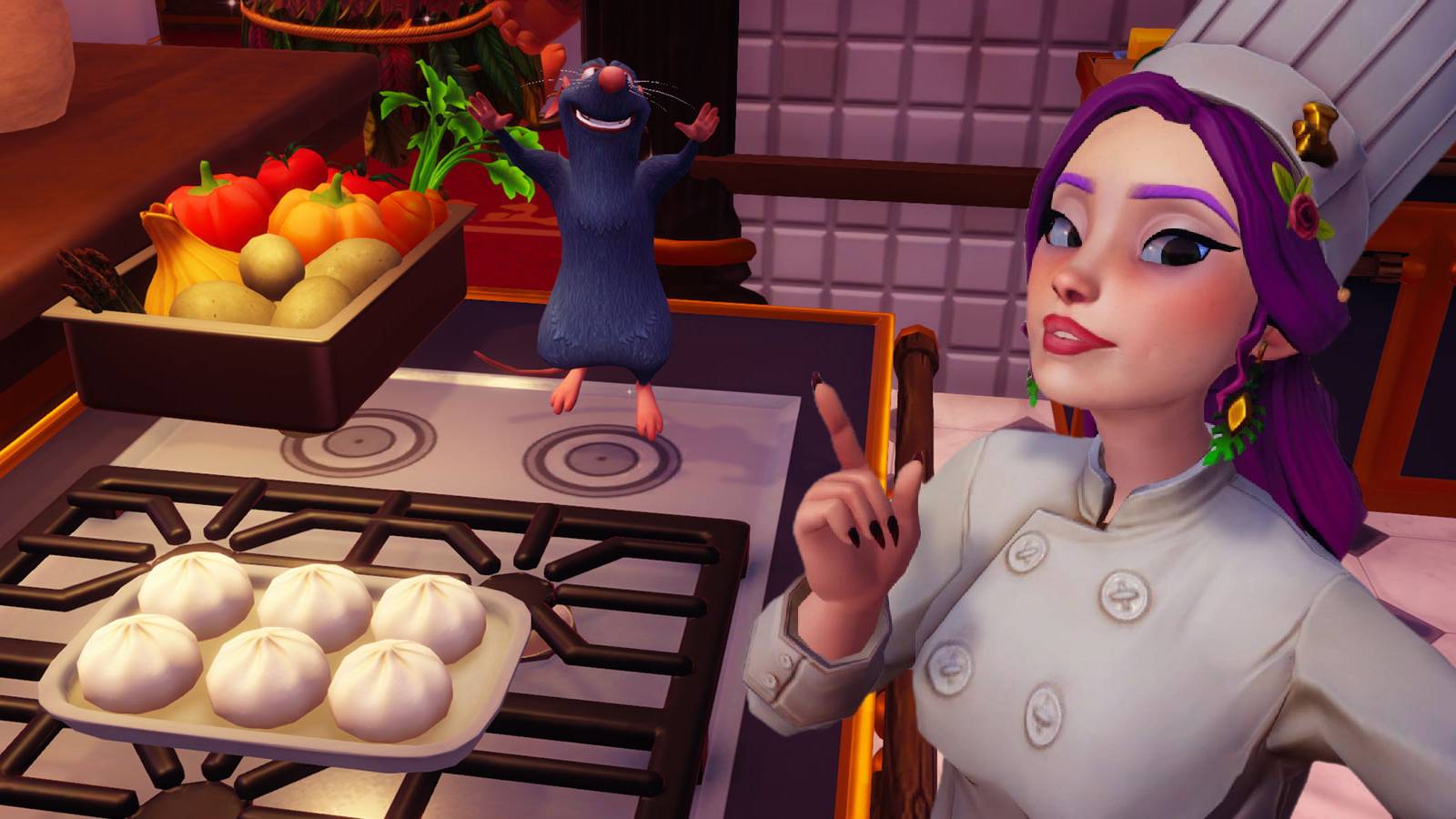 Cooking Baozi in Disney Dreamlight Valley