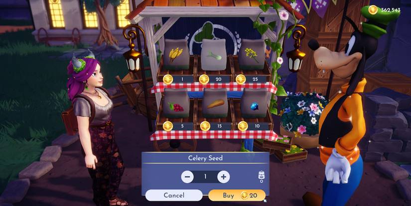 Buying Celery Seeds at Goofy's Stall