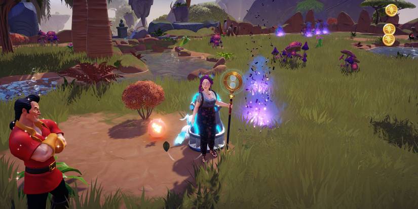 Clearing Night Thorns with the Ancient Vacuum in Disney Dreamlight Valley