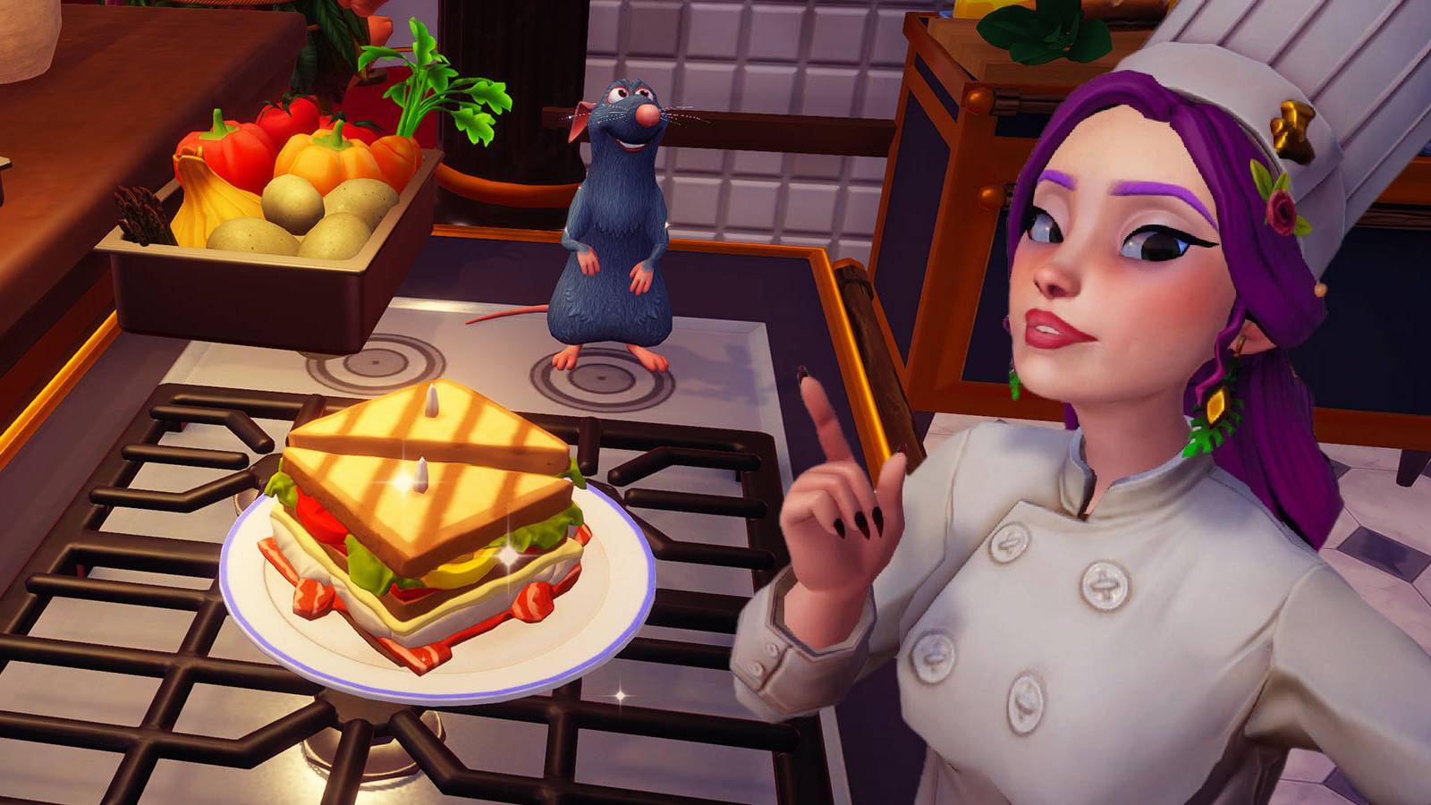 Making Club Sandwich in Disney Dreamlight Valley
