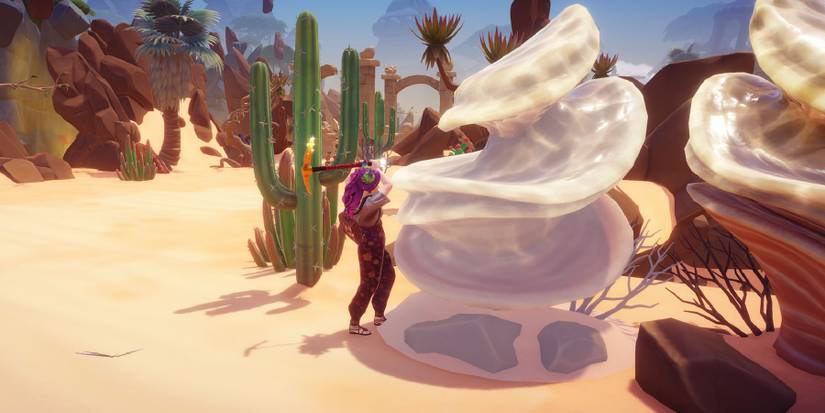 Destroying Large Glass Stalagmite in Disney Dreamlight Valley