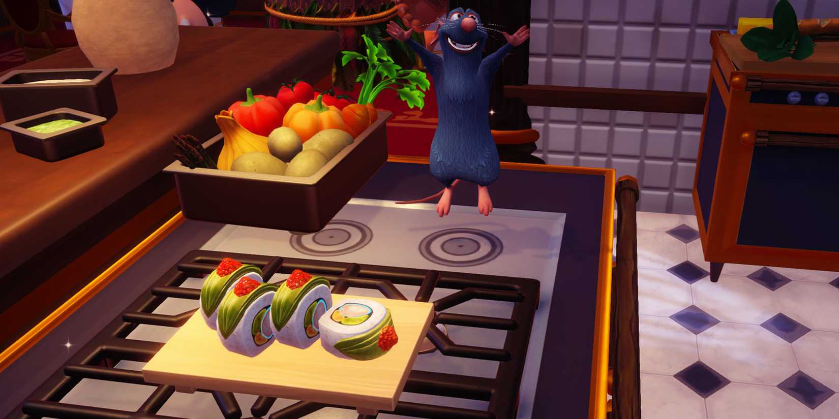 Dragon Roll Makin in Disney Dreamlight Valley