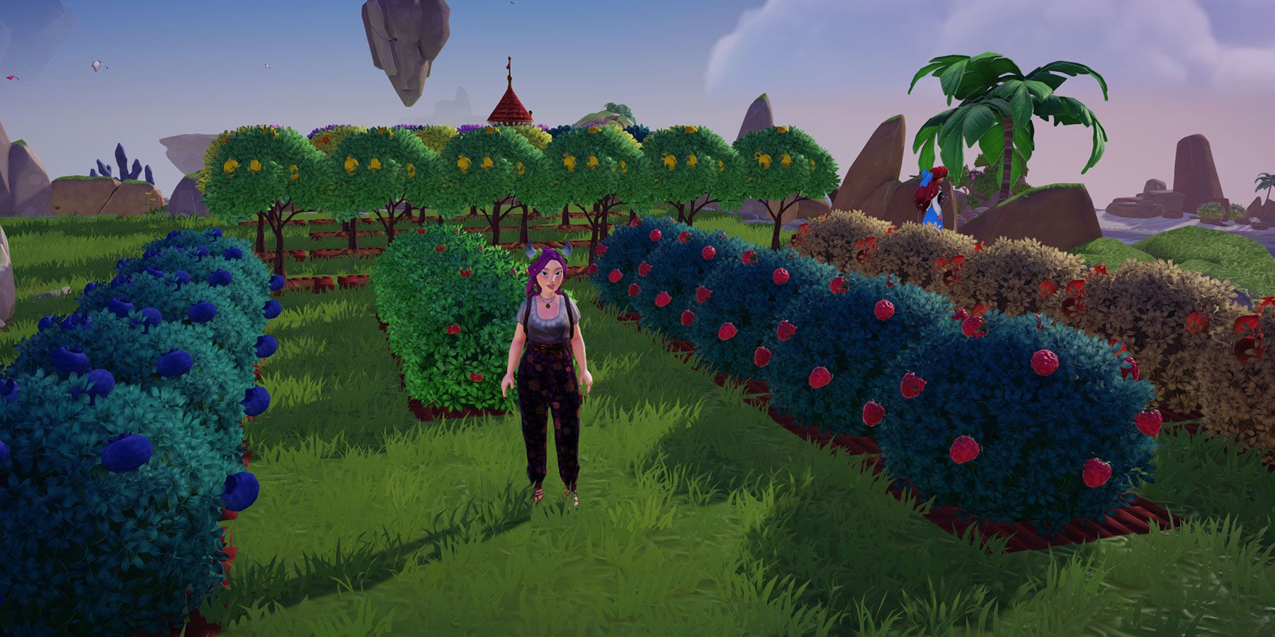 Fruit bushes and trees in Disney Dreamlight Valley