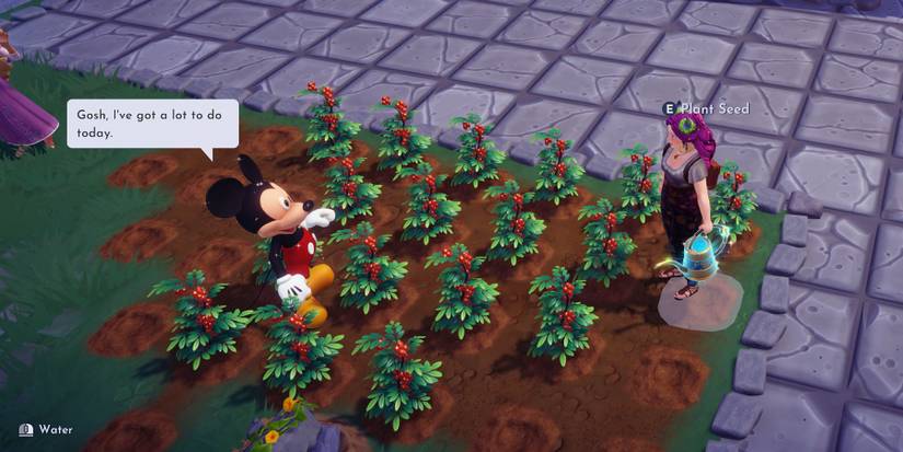 Growing Red Lentils in Disney Dreamlight Valley.