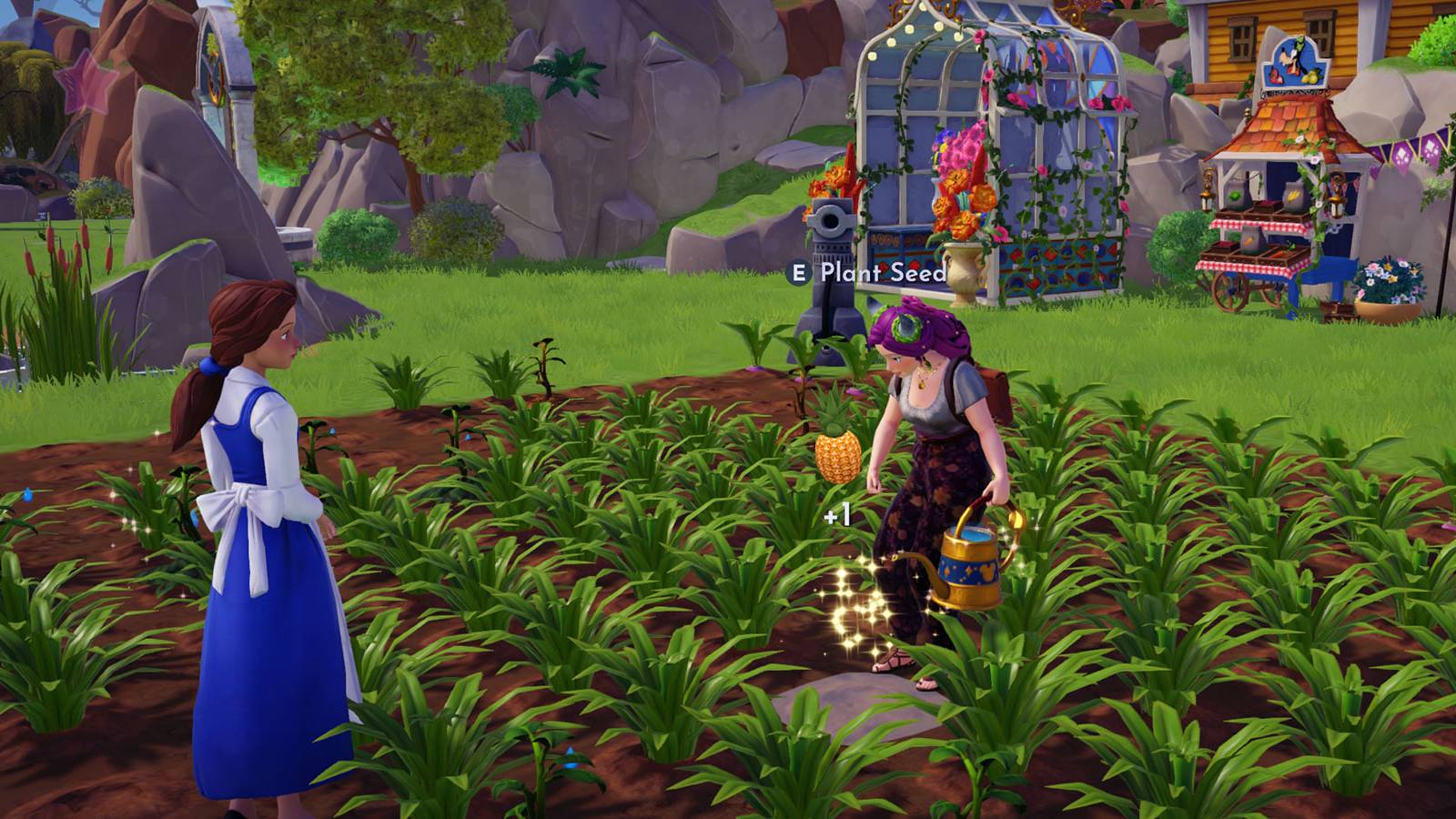 Harvesting Pineapple in Disney Dreamlight Valley