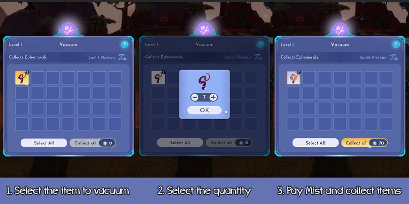 How to use Ancient Vacuum