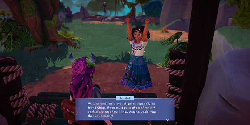 Talking to Mirabel in Disney Dreamlight Valley