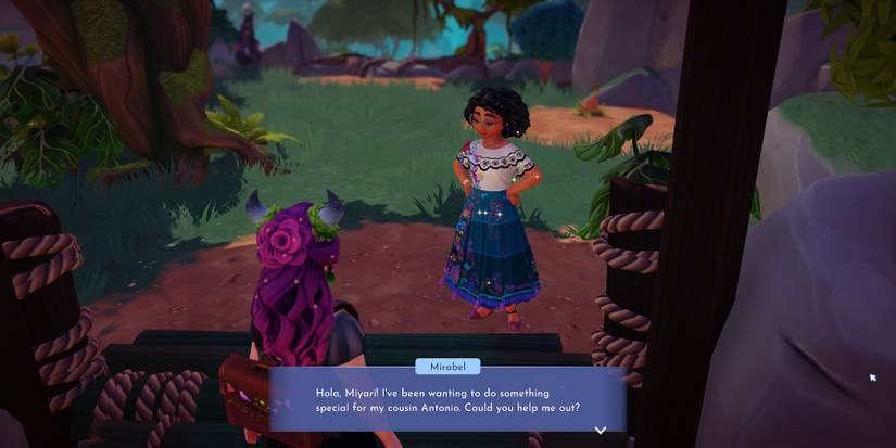Talking to Mirabel in Disney Dreamlight Valley