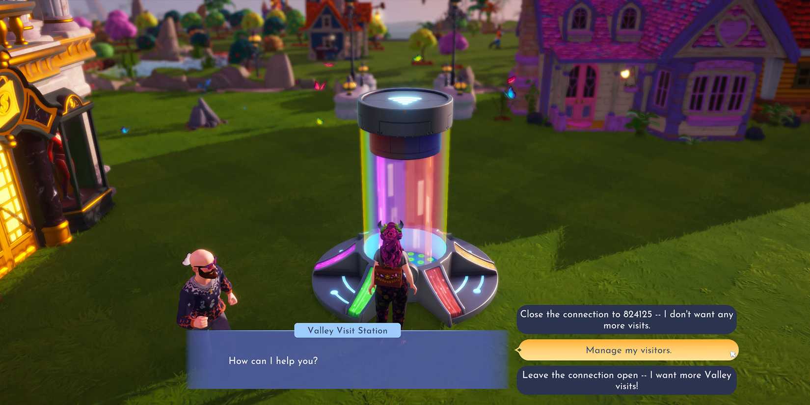 Managing visitors in Disney Dreamlight Valley.