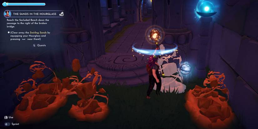 Reaching the Secluded Beach in Disney Dreamlight Valley.