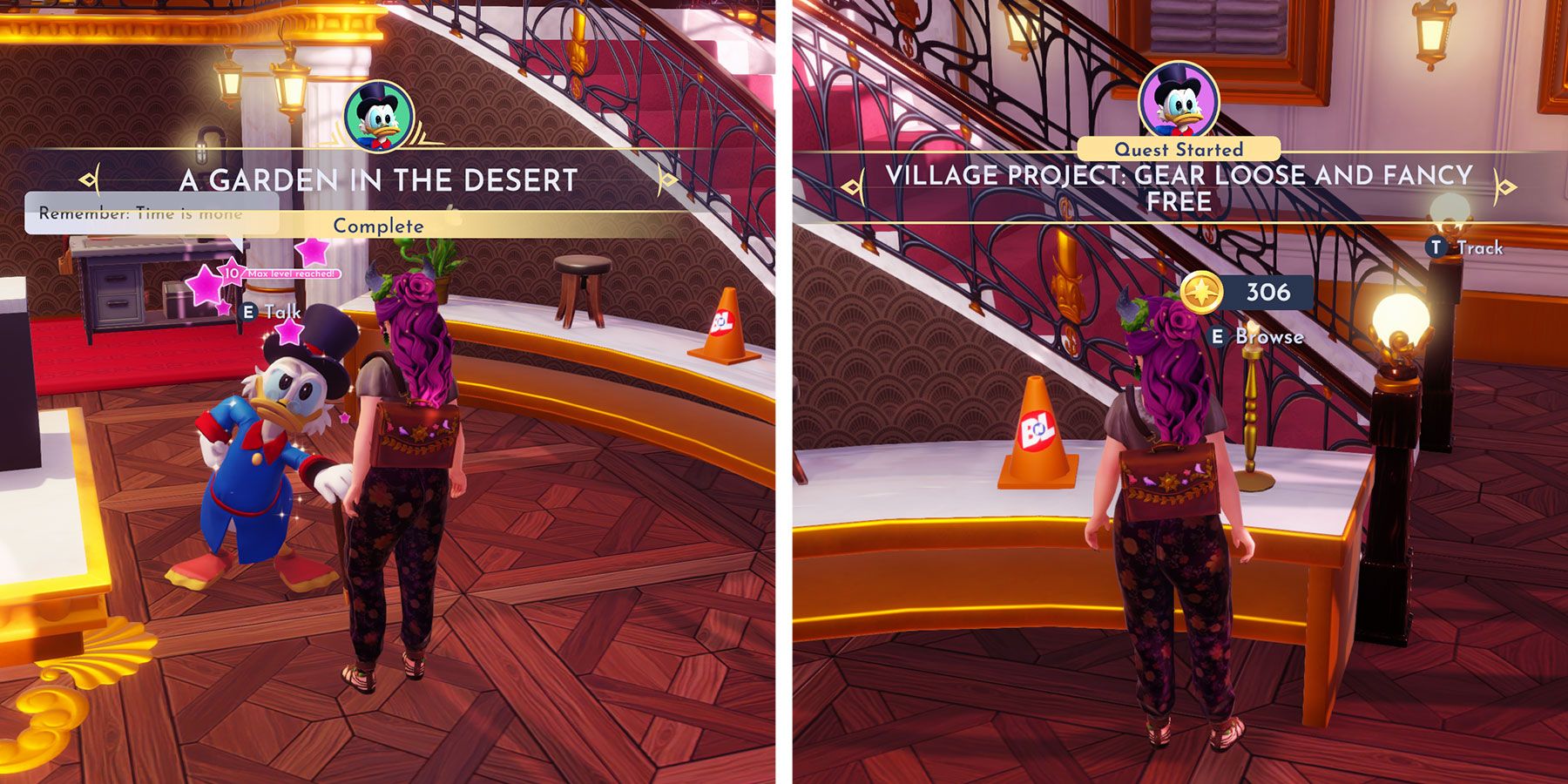 Auto-accepting Village Project quest in Disney Dreamlight Valley.