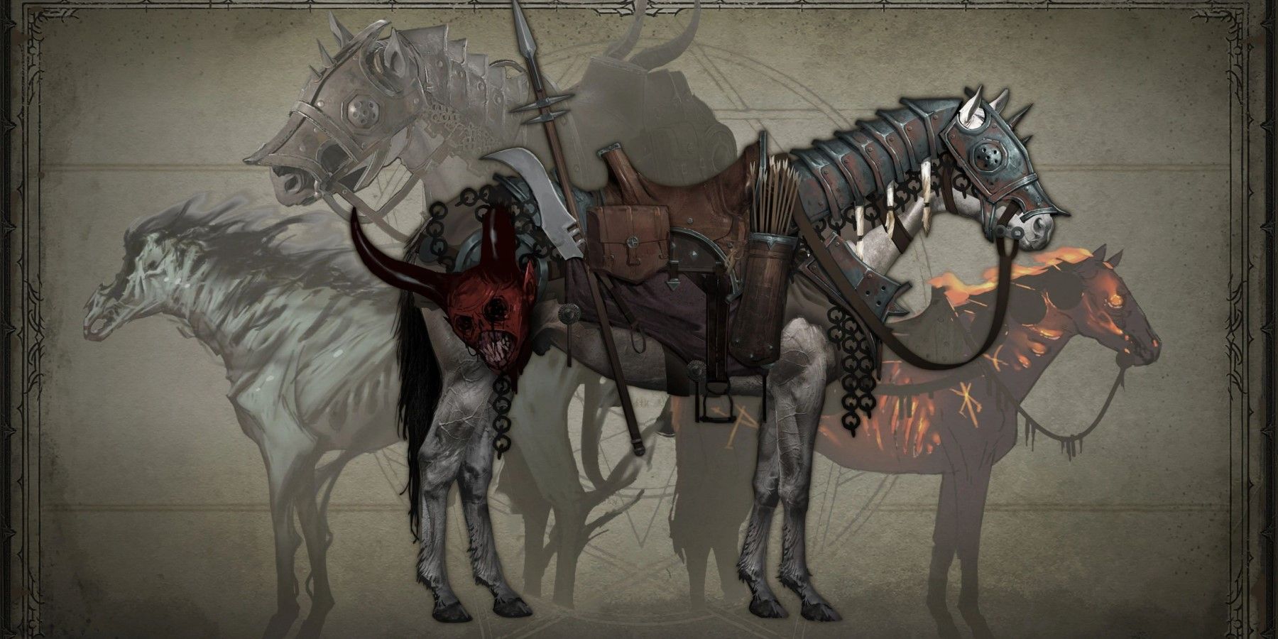 mounts and mount trophies from diablo 4
