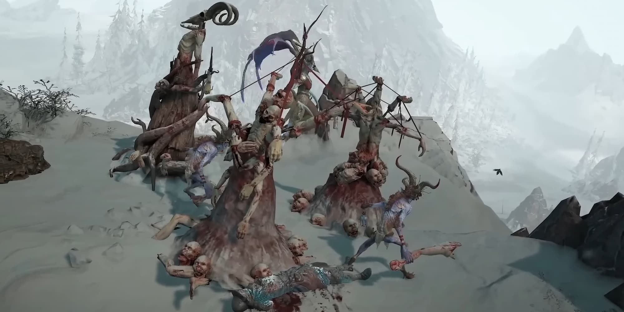 Frigid Husks in the Diablo 4 Midwinter Blight trailer