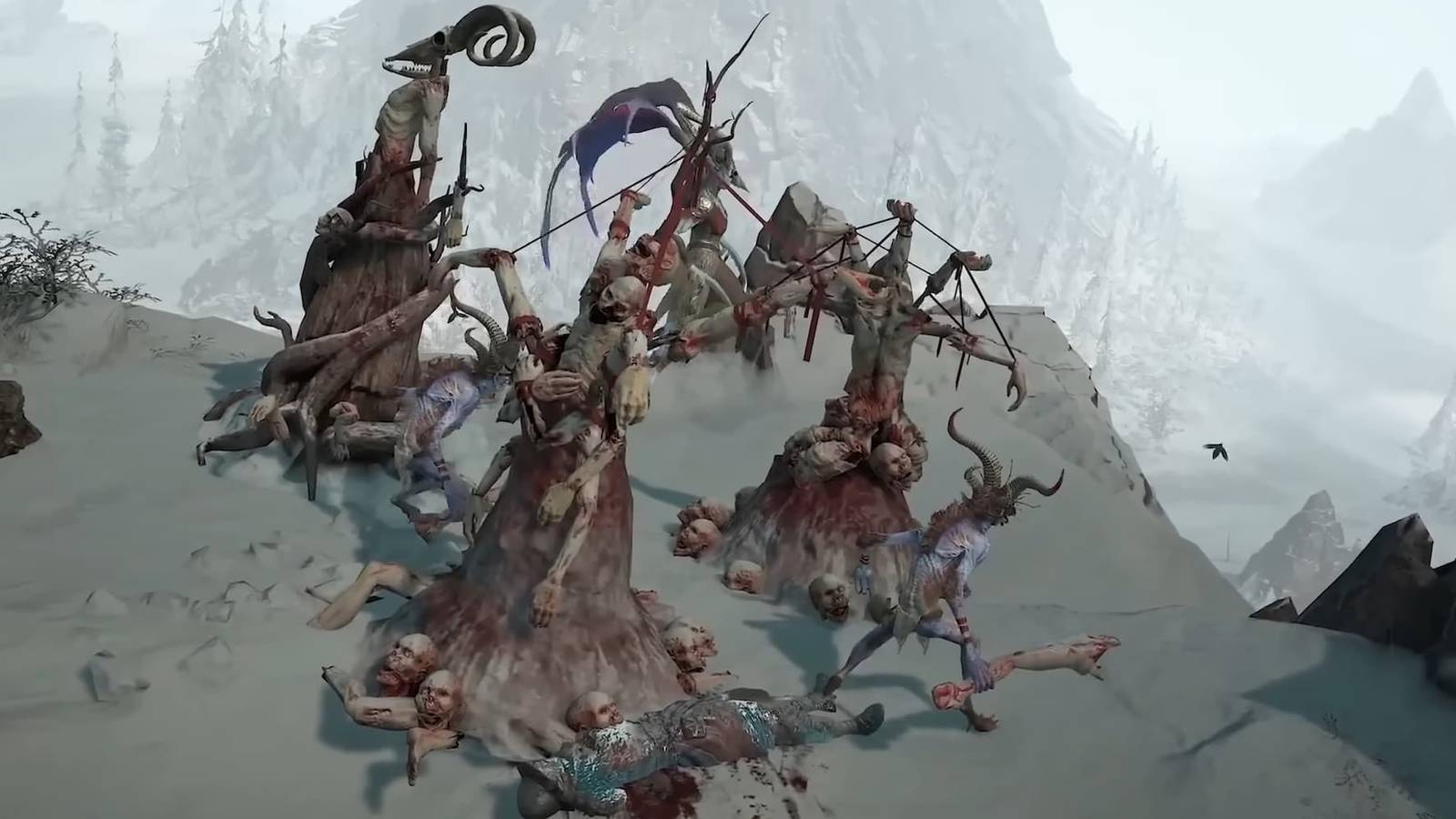 Frigid Husks in the Diablo 4 Midwinter Blight trailer