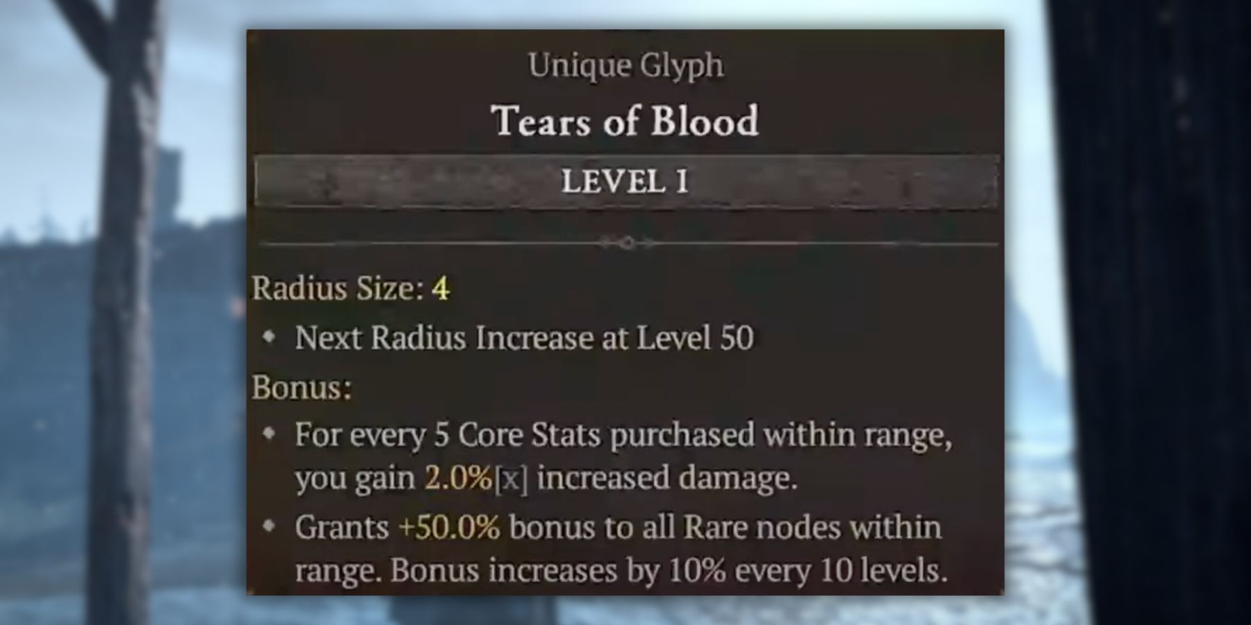 Diablo 4 How To Get The Tears of Blood Glyph