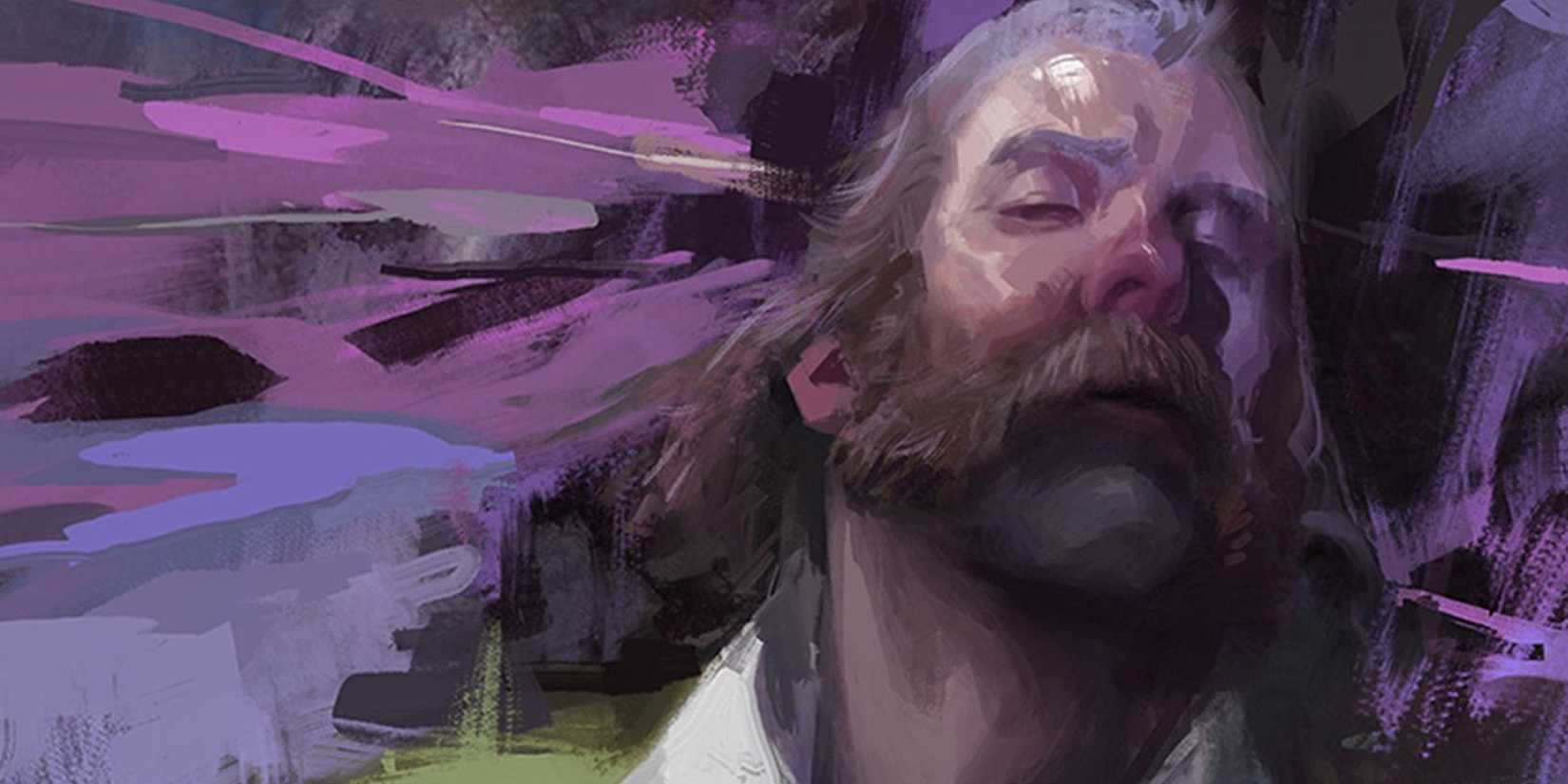 A Disco Elysium in the style of an oil painting