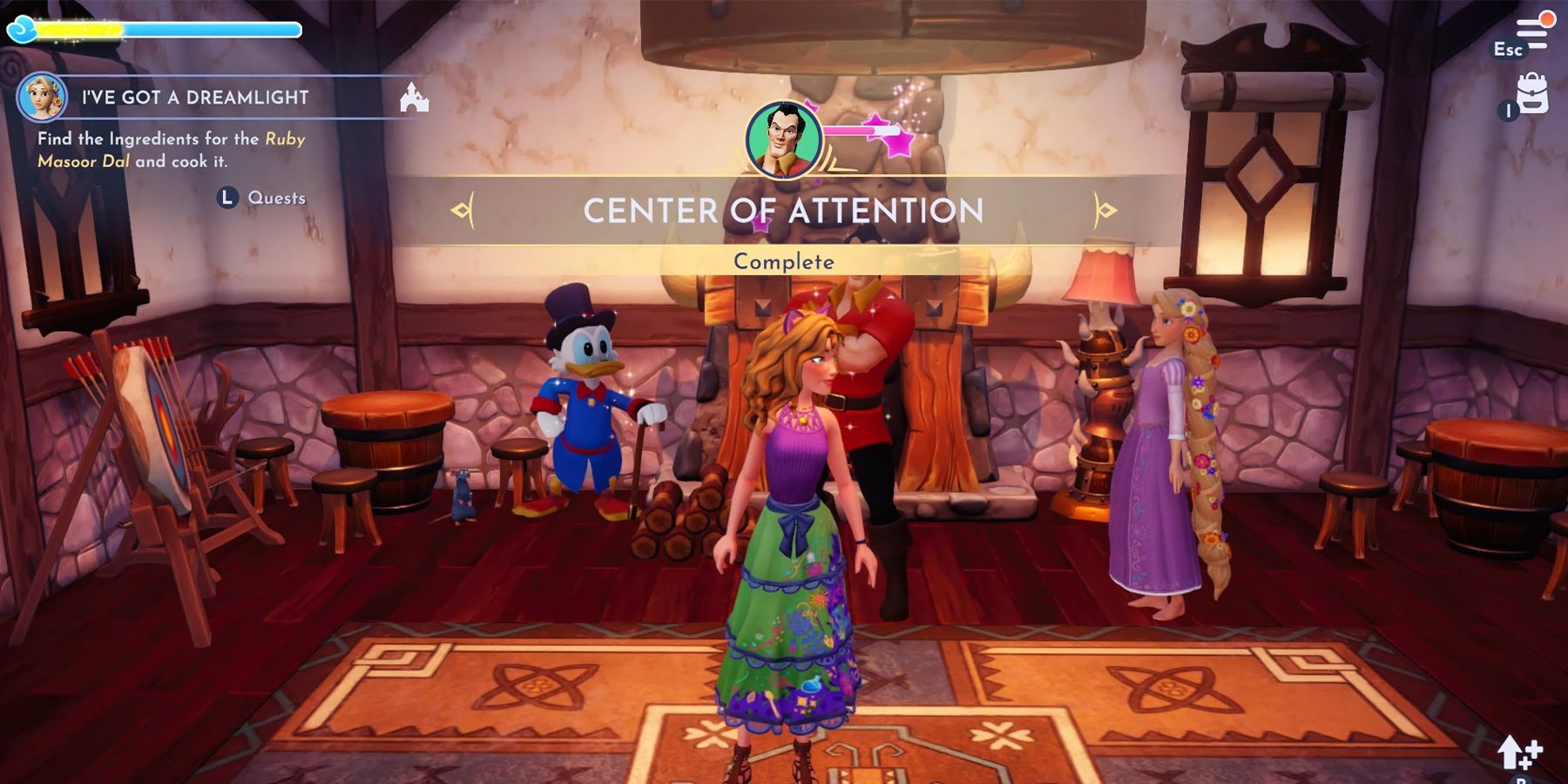 disney dreamlight valley center of attention quest guide