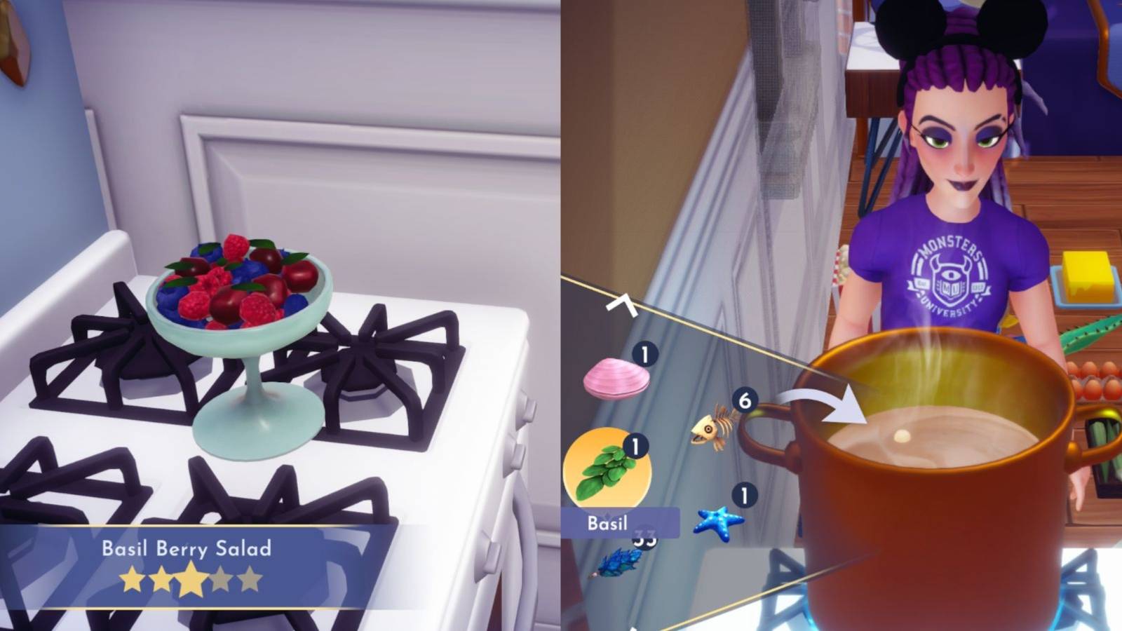 Disney dreamlight valley how to make basil berry salad 