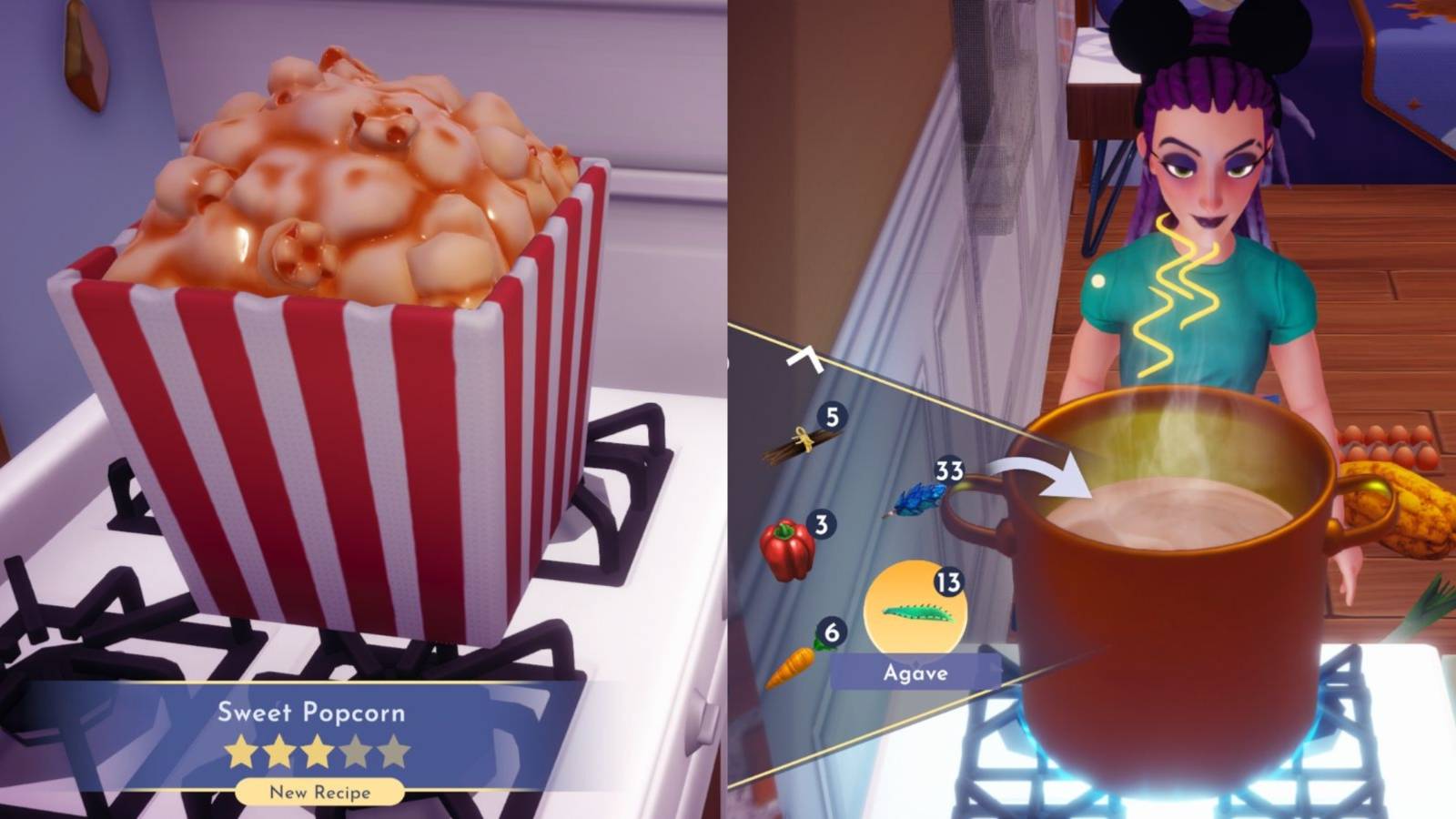 Disney dreamlight valley how to make sweet popcorn 