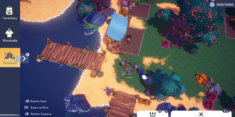 disney dreamlight valley how to place gaston gym in the docks