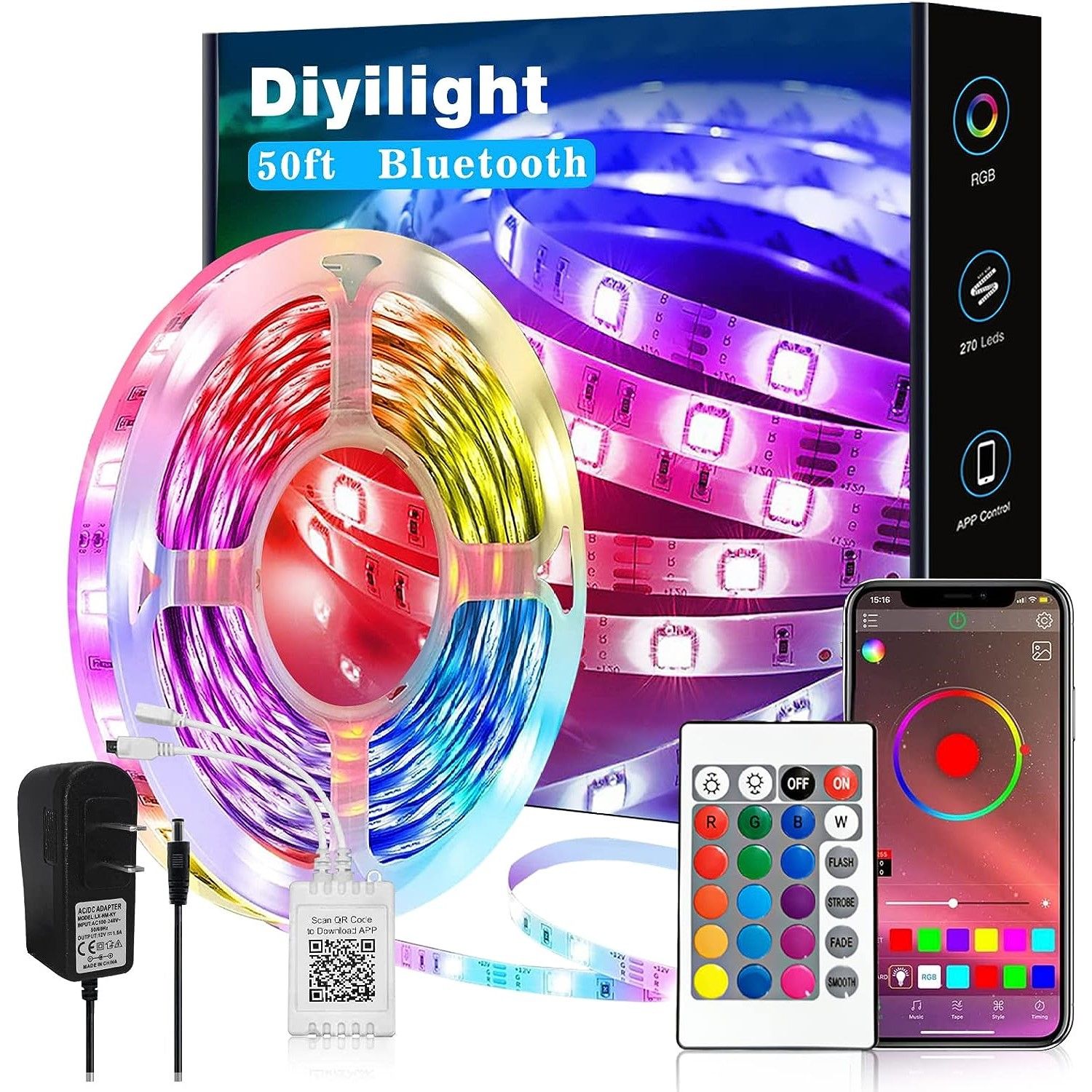 Govee 65' LED strip that immediately splits into two? : r/led