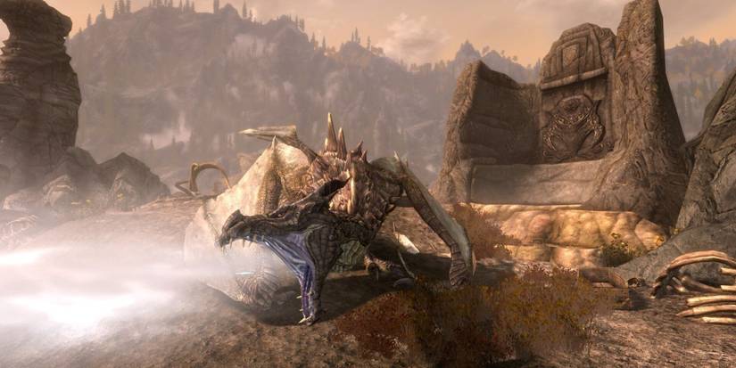 A Dragon in Skyrim