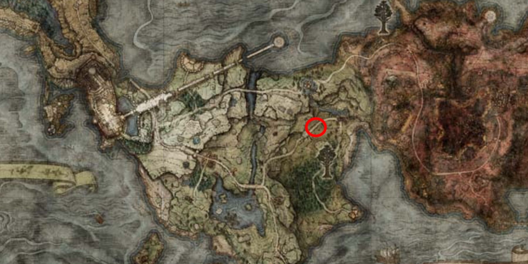 Fevor's Cookbook [1] location on the map in Elden Ring