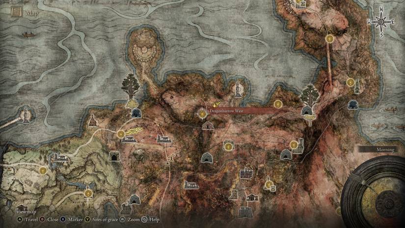 Elden Ring - Dragonbarrow West site of grace
