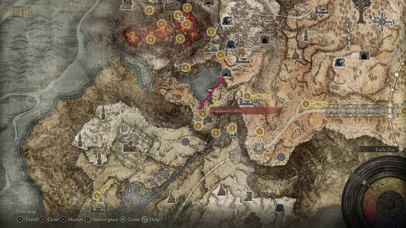 Elden Ring Sage's Cave location