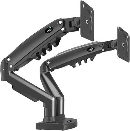 ELG Full Motion Swivel Dual Monitor Desk Mount Stand