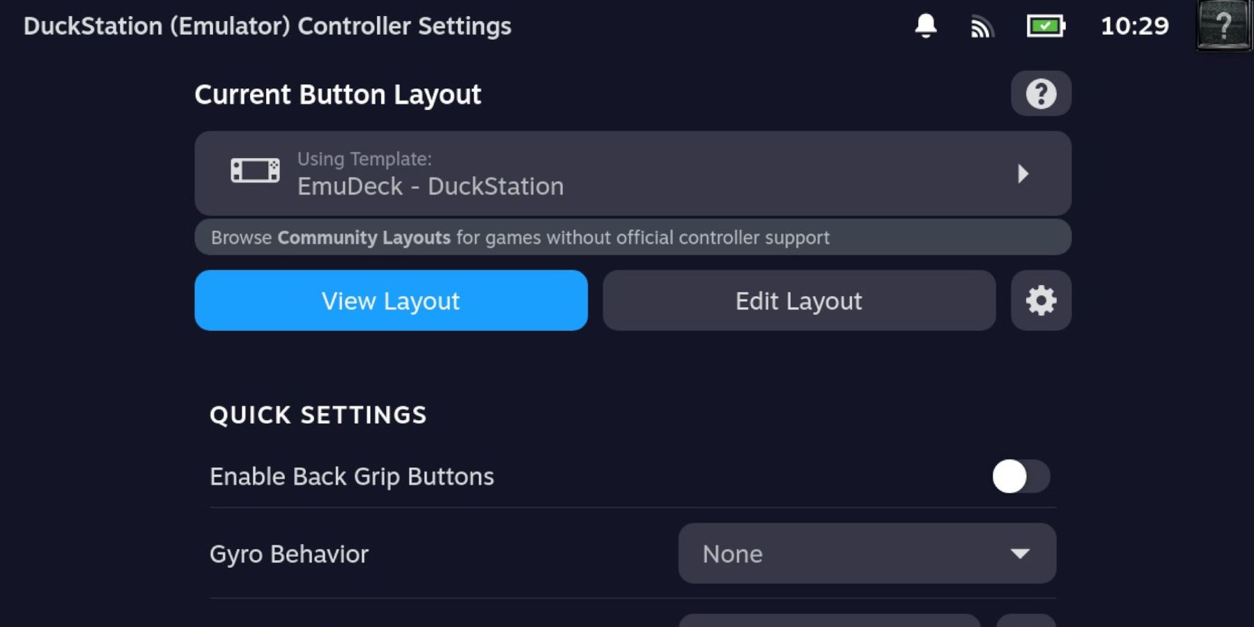 Emudeck DuckStation controls