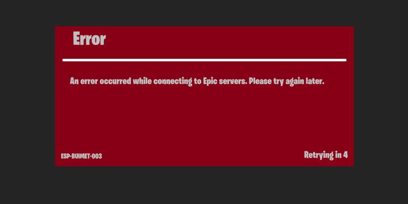login error in fortnite