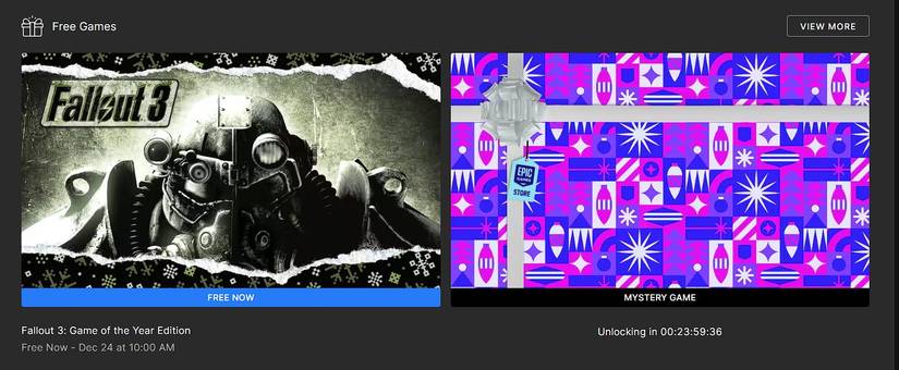 epic games store fallout 3