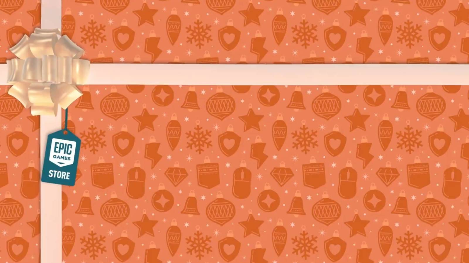 epic games store orange wrapping paper